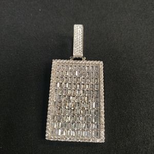 Lab made diamond pendant